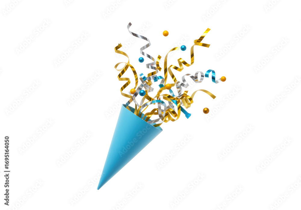 Ταπετσαρία Isolated Party Confetti Celebration a festive birthday or anniversary streamer p