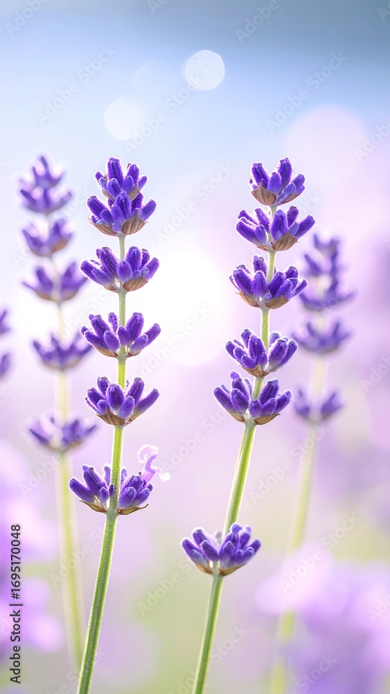Fototapeta premium Lavender field in soft light