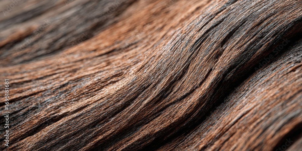 Fototapeta premium Close-Up of Weathered Wooden Grain with Soft Focus Texture