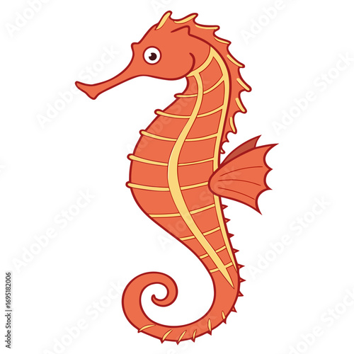 Illustration of a seahorse