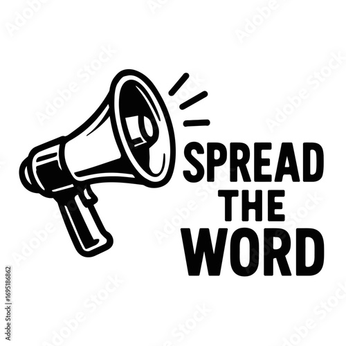 Dynamic Megaphone Icon for Spreading the Word: A Powerful Symbol of Communication, Public Announcements, Urgent Messages, and Campaign Promotion. Ideal for Marketing, Advocacy, and Social Media Engage