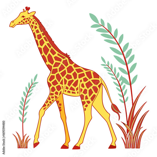 Giraffe in the grass