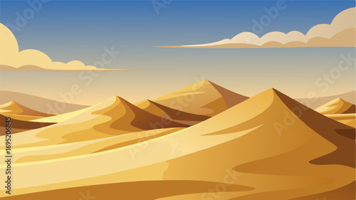 As far as the eye can see endless hills of sand and stone rise and fall gracefully.