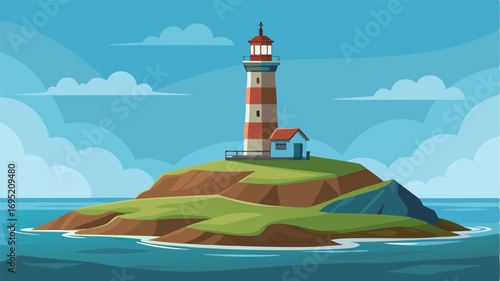 Built on a desolate island this lighthouse has been a solitary sentinel for centuries its stoic presence a reminder of the harsh and unforgiving nature of the sea.