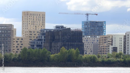 Buildings of the new Euratlantique district in Bordeaux, France