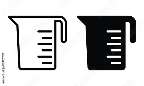 Water jug icon with outline and glyph style.