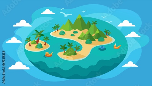 A stretch of islands with pristine beaches and palmlined shores surrounded by captivating coral reefs and marine life waiting to be explored.