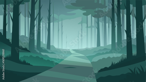 In this forest with fog the line between reality and the imaginary becomes blurred heightening the senses and stirring the imagination.