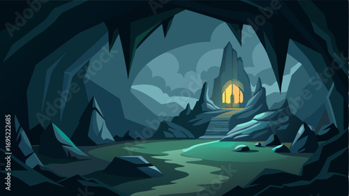 In the heart of the highlands deep dark caves hold secrets and mysteries waiting to be discovered.