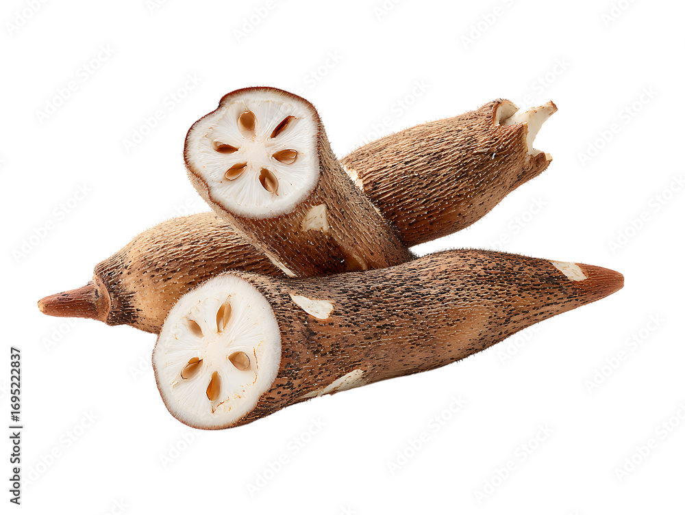 Obraz premium Drumstick pods half slice