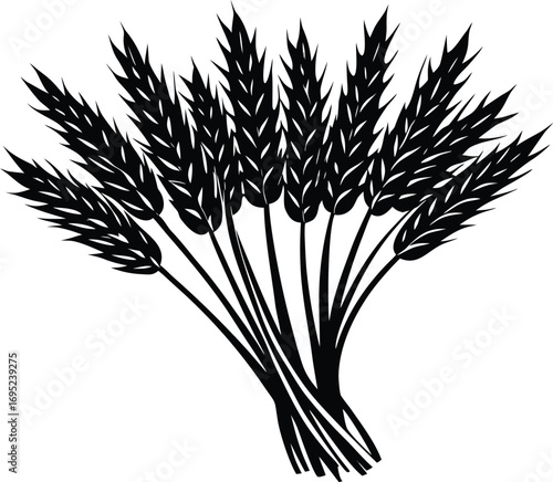 Wheat Ears Bundle Silhouette