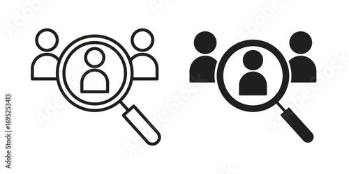 Job vacancy icon symbol for your web designs. Icon logo, app, UI.