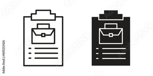 Job description icon symbol for your web designs. Icon logo, app, UI.