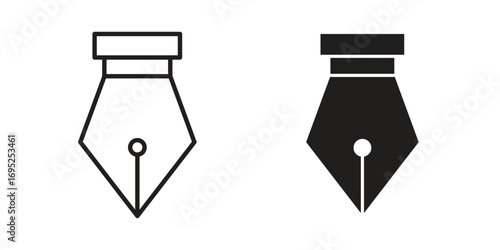 Ink pen icon symbol for your web designs. Icon logo, app, UI.