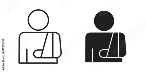 Injury icon symbol for your web designs. Icon logo, app, UI.