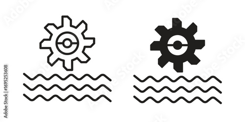 Hydro power icon symbol for your web designs. Icon logo, app, UI.