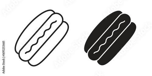 Hot dog icon symbol for your web designs. Icon logo, app, UI.
