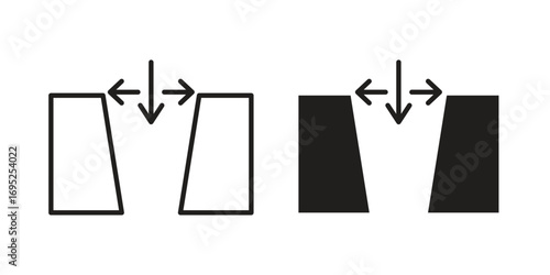 Gap icon symbol for your web designs. Icon logo, app, UI.