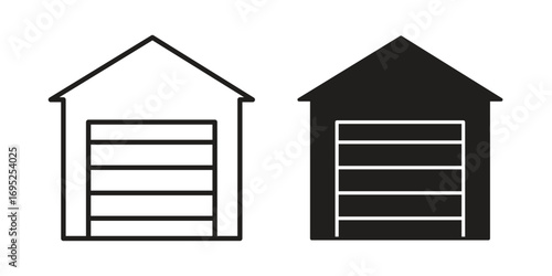 Garage icon symbol for your web designs. Icon logo, app, UI.