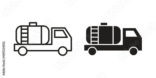 Fuel truck icon symbol for your web designs. Icon logo, app, UI.