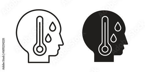 Fever icon symbol for your web designs. Icon logo, app, UI.