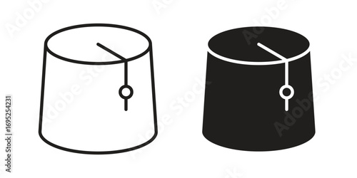 Fez hat icon symbol for your web designs. Icon logo, app, UI.