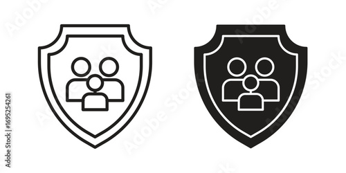 Family insurance icon symbol for your web designs. Icon logo, app, UI.