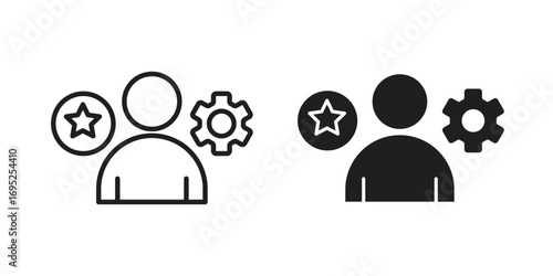 Employee skills icon symbol for your web designs. Icon logo, app, UI.
