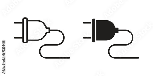 Electrical plug icon symbol for your web designs. Icon logo, app, UI.