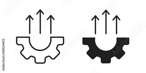 Efficiency icon symbol for your web designs. Icon logo, app, UI.