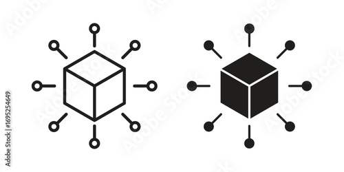 Distribution channel icon symbol for your web designs. Icon logo, app, UI.