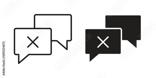 Disagreement icon symbol for your web designs. Icon logo, app, UI.