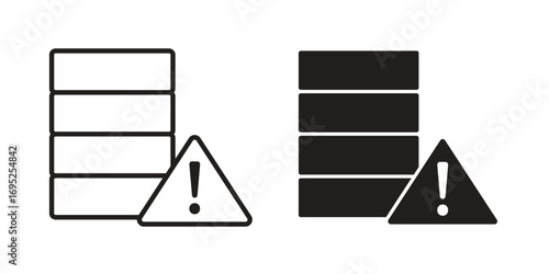 Data loss icon symbol for your web designs. Icon logo, app, UI.