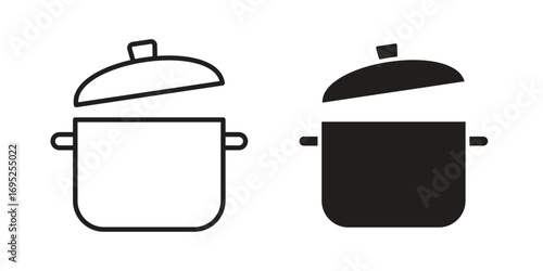 Cooking pot icon symbol for your web designs. Icon logo, app, UI.
