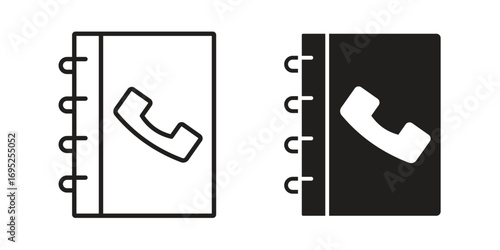 Contact book icon symbol for your web designs. Icon logo, app, UI.