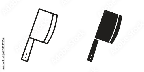 Chopper knife icon symbol for your web designs. Icon logo, app, UI.