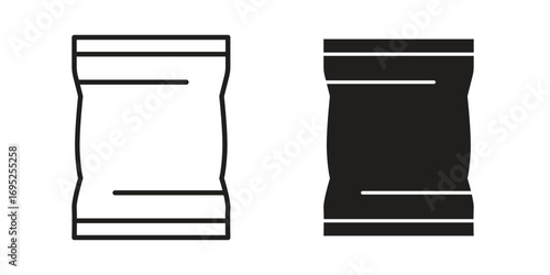 Chips bag icon symbol for your web designs. Icon logo, app, UI.