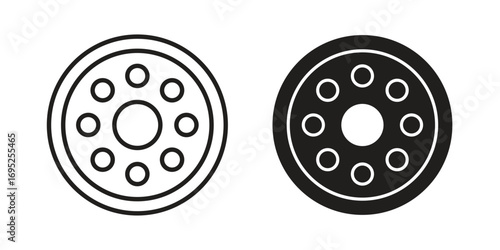 Car bearing icon symbol for your web designs. Icon logo, app, UI.