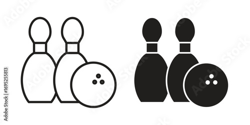 Bowling icon symbol for your web designs. Icon logo, app, UI.