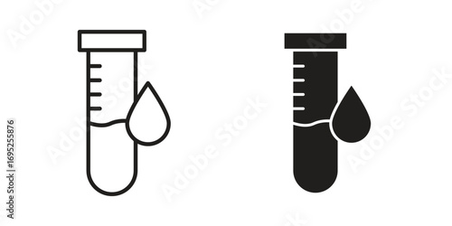 Blood test icon symbol for your web designs. Icon logo, app, UI.