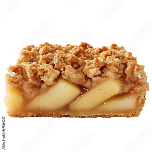 Apple Crumble Slice with Cinnamon Streusel Topping