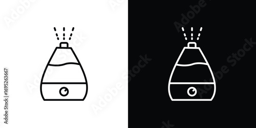 Humidifier pack. vector glyph flat icons