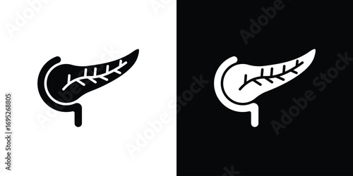 pancreas icons for graphic and web design projects
