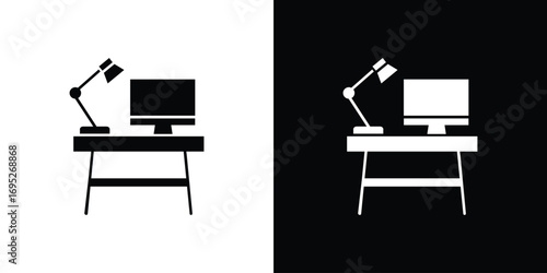 Workspace icons for graphic and web design projects