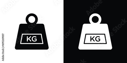 Weight icons for graphic and web design projects