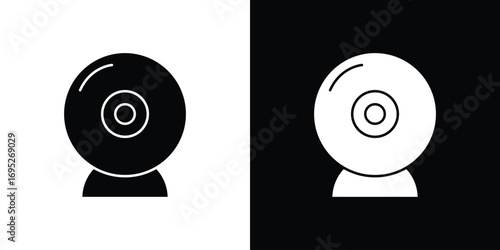 Webcam icons for graphic and web design projects