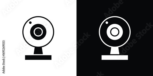 Web camera icons for graphic and web design projects