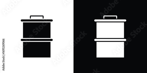 Water tank icons for graphic and web design projects