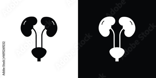 Urology icons for graphic and web design projects