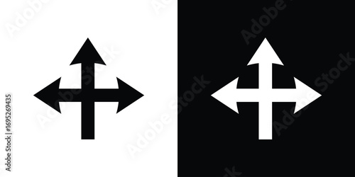 Three directions icons for graphic and web design projects